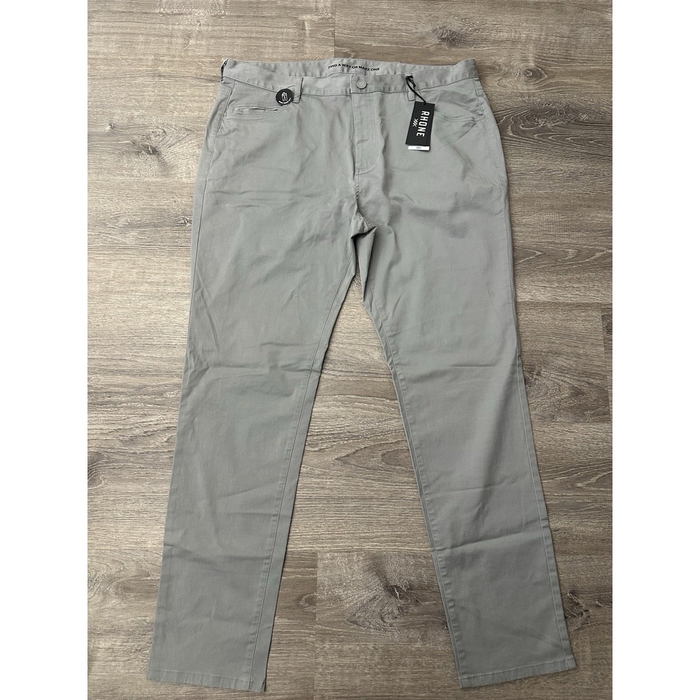 Rhône Everyday Twill Five Pocket Slim Straight Pants Men's 40x33 Griffin Gray